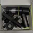 KMM Handheld Car Vacuum Portable Cordless 12000PA, 2 in 1 Handheld Vacuum Cleaner and Air Duster with Multi-Nozzles and LED Light, Mini Hand Held Vacuum Rechargeable for Home, Car, Office, Pet Hair (Green)