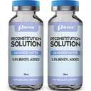 Reconstitution Solution 2-Pack, 30mL in Premium Glass Vials with Flip-Off Caps, Triple Sealed