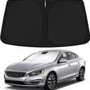 KUST Windshield Sun Shade for 2011-2018 Volvo S60 Accessories Custom Fit Sunshade Sun Visor Protector Foldable Blocks UV Rays Keep Your Car Cooler