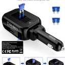SUPERONE 180W Cigarette Lighter Splitter with 20W PD, 2-Socket Cigarette Lighter Adapter, Fast USB C Car Charger with Type-C 20W PD & QC 3.0 for Dash Cam, GPS, iPad/Laptop/iPhone 17/16/15/14/Samsung
