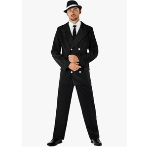 fun shack Gangster Costume Men - 1920s Roaring 20s Adult Gangster Outfit - Vintage Style Costume for Parties XL