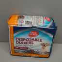 Simple Solution Disposable Dog Diapers, Female Dog Diapers, Puppy Potty Training, Incontinence and Heat Cycle Protection, Large Diapers for Dogs, 18-27 Inch Waist, 30 Count