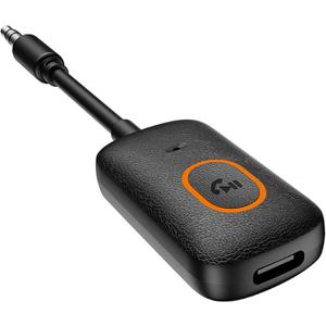 2 x 5.4 Aux Bluetooth Adapter, Noise Cancelling 3.5mm AUX Bluetooth Car Adapter, Wireless Audio Receiver for Home Stereo/Wired Speaker, 12H Battery Life