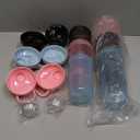 ShakerZoo-6 Pack-Protein Shaker Bottles for Protein Mixes, Shaker Cups for Protein Shakes, 3 pcs 24 ounce and 3 pcs 20 ounce 