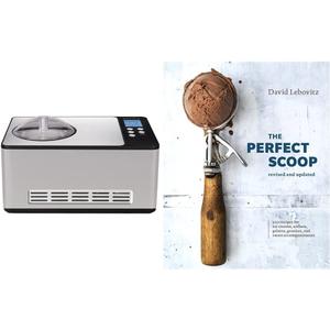 Whynter Stainless Steel ICM-200LS Automatic Ice Cream Maker 2 Quart Capacity & The Perfect Scoop, Revised and Updated: 200 Recipes for Ice Creams, Sorbets, Gelatos, Granitas, and Sweet Accompaniments