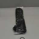 Flufymooz Clip in Hair Extensions, 4PC 100 Pure Protein Silk Hair Extensions Long Soft Natural Hairpiece 20 Inch Curly Hair Extension for Women-Black with Little Silver