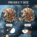 4 x Horse Ornament 2025  White Elephant Gift for Horse Lover, Horse Lover Gift, Rustic Farmhouse Holiday Tree Decoration, Animal Art Home Dcor Keepsake