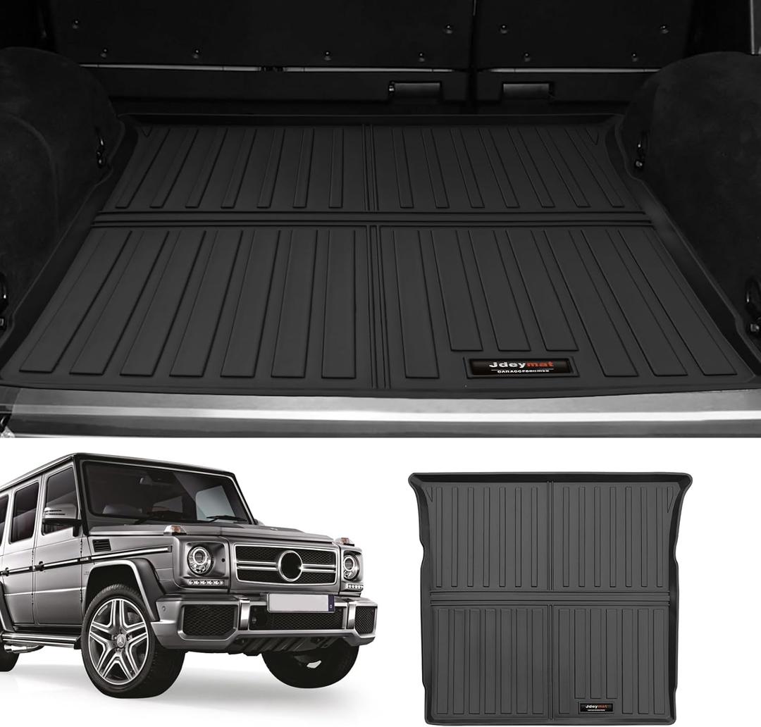 Trunk Mats Cargo Liner for 2002-2018 Mercedes-Benz G Class G500 550 G55 G63 AMG W463 Accessories All Weather TPE Rubber Protector Mat (for 2002-2018 Mercedes-Benz G Class Cargo Mats)