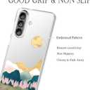 Unov Case Compatible with Galaxy A56 5G Serria Mountains Cute Embossed Pattern Design Slim Protective Soft TPU Bumper Back Cover