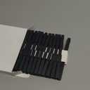 100 Pack Wooden Clothespins for Crafts, Colored Clothes Pins for Hanging Pictures Clothing Classroom, 2.9 Inch, Black