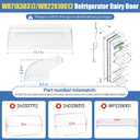 WR22X10012 WR71X38317 Refrigerator Dairy Door Compatible With Hotpoint GE Dairy Bin Cover, Refrigerator Door Dairy Replaces AP7175676 AH295579 EA295579 879748 AH295579 PS16619589