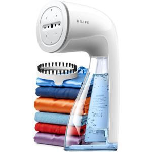 HiLIFE Upgraded Steamer for Clothes, Handheld Portable Design, 1100W Powerful Steam, 300ml Larger Tank & No Leak Design, 30S Fast Heat-up, Quick Wrinkle Remover, Compact Size for Travel, ONLY 120V
