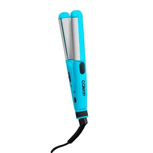 Conair Mini Dual Deluxe Styler; Add Curls and Waves - or - Straighten; Perfect for On-The-Go Styling