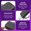 Nintendo Switch 2 carrying case, large-capacity hard shell travel bag,2025 Nintendo Switch second generation hard protective case,Large space to accommodate chargers game card and accessories