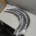 BLACKHORSE-RACING 4PCS Universal Fender Flares 2"/50mm Wide Body Kit Wheel Arches Durable PU