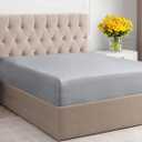 Full Fitted Bed Sheet - Bottom Single Fitted Sheet Only - Soft Hotel Luxury Bedding w/ 8-16 Inch Deep Pockets - Breathable, Cooling & Wrinkle Free - Easy-Care, Fade and Shrink Resistant - Steel Blue