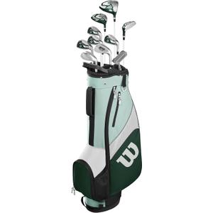 WILSON Golf Profile SGI Women's Complete Golf Set 10 Piece — Regular - Carry, Right Hand, Stand Bag, Driver, #5 Fairway Wood, #5 Hybrid Irons: #6,7,8,9, Pitching Wedge, Sand Wedge Putter