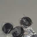 HOMOTEK 4 Pack Round Sliding Closet Door Handles Diameter 2-1/2 in(65mm) Black Flush Pocket Pulls Recessed Bypass Door Handles, Stainless Steel Barn Door Finger Pull Set