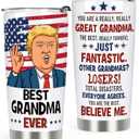 Gifts for Grandma from Granddaughter Grandson Grandchildren - Best Grandma Ever Birthday Gifts, Presents for Great Grandmother, 20 OZ Stainless Steel Insulated Travel Coffee Tumbler Cup