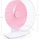 Niteangel Super-Silent Hamster Exercise Wheels: - Quiet Spinner Hamster Running Wheels with Adjustable Stand for Hamsters Gerbils Mice Or Other Small Animals (L, Pink)