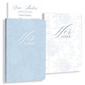 Set of 2 Vow Books His and Hers, Wedding Vow Books, Wedding Essentials, Wedding Must Have 2026, His and Hers Gifts, Wedding Gift for Bride And Groom, Toile De Jouy, Bridal Something Blue Gifts