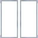 (GRAY) W10830162 Refrigerator Door Gasket (2 Pack),French Refrigerator Door Gasket Compatible with Whirlpool KitchenAid Fit Model WRF535SMBM00 Refrigerator Door Seal Part Replaces 12723206AP etc