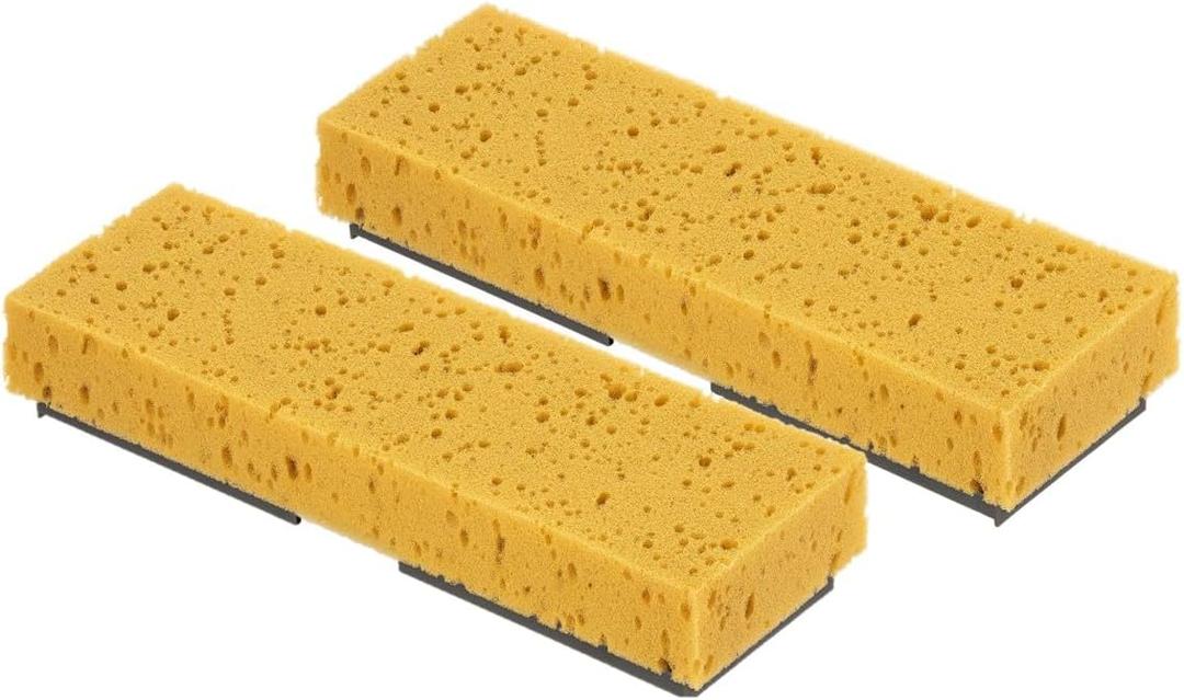 Sponge Mop Refill for Superio Butterfly Mop Only Overall: 9"x3" Screws: 6.5" Apart, 2 Pack (Replacement #1 (2))