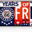 2 x 250 Years of Freedom Metal Tin Sign 17762026 Patriotic Wall Decor, Vintage American Flag Street Sign Plaque for Home Bar Kitchen Garage, Iron Wall Art 16 x 4 Inches