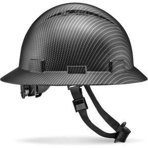 Acerpal Full Brim Hard Hat, Class C G & E, OSHA Construction Work Approved, Premium Carbon Fiber Design, Soft Padded 6 PT Adjustable Ratchet Suspension, Top Pad, Matte, Casco de Construccion Classic Black Carbon Fiber