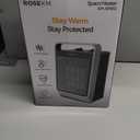 Space Heaters for Indoor Use, 1500W Portable Electric Heater with Thermostat, Ceramic Heater for Room Bedroom Office Under Desk with 3 Heating Levels, Safe Tip-Over Protection