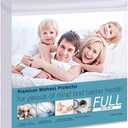 Waterproof Mattress Protector, Full Size Terry Cotton Mattress Pad Cover Breathable Deep Pocket Fitted Sheet Style 54"x75" +18 Inch Pocket