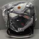 HKAI Baby Bouncer, Portable Baby Bouncer Seat for Babies 0-18 Months, 100% Cotton Fabrics, 3 Modes of use with Rocker and Stationary Options, Infant Rocker Chair with Hanging Toys-Light Grey