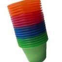 Coloch 50 Pack Plastic Bomber Cups, Disposable Bomb Cups Assorted Colors Power Bomber Double Shot Glass for Mixed Drinks, Shots, Party
