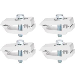 Hromee Mounting Clamps Low Pro for Truck Topper Cover, Cap, Camper and Aluminum Replacement Clamp Assembly for Edge Tonneau Covers 4 Pack Hromee Mounting Clamps Low Pro for Truck Topper Cover, Cap, Camper and Aluminum Replacement Clamp Assembly for Edge Tonneau Covers 4 Pack