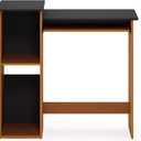Furinno Econ 33-inch Wide Desk with 2-Tier Open Shelf, Light Cherry/Black, 33 in. x 15.6 in.