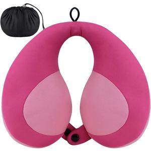 INFANZIA Kids Chin Supporting Travel Neck Pillow, Helps Support Head and Neck, Comfortably Designed for Head, Neck, and Chin Support - Gifts for Toddler/Child/Kids, Pink, Child-Size