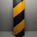 3.3Ft Recycled Rubber Speed Bump for Driveway, 2 Packs Heavy Duty Traffic Calming Hump with 25000 Lbs Capacity, 2 Channel Modular Cable Protector Ramps for Asphalt Concrete Gravel Driveway Road