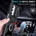 LeYi for Galaxy A17/A16-5G Phone Case: Galaxy A17 5G Screen Protector [2 Packs] with Camera Cover, Military-Grade Heavy Duty Protection Cell Android Basic para Samsung A 16 5G Phone Case, Black