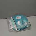 Estelar Textiler Teal and Greyish White Blackout Curtains & Drapes for Bedroom, Thermal Insulated Ombre Blackout Drapes, Room Darkening Energy Saving Curtains for Living Room, 42Wx63L, 2 Panels