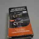 Headlight Restoration Kit, Polish Restore Cleaner Clean Tool DIY Polishing, Sanding Discs, Scouring Pads for Electric Drill, 3 Easy Steps to Restore Sun  Car Headlights Lens (bottled)