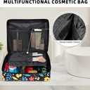 BAGAIL 8 Set Packing Cubes Luggage Packing Organizers for Travel Accessories-Black Floral