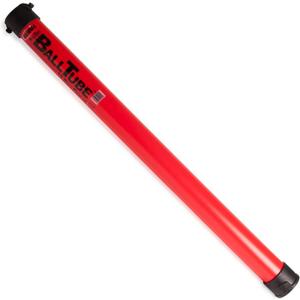 GAMMA Sports Tennis Ballhopper BallTube with Shoulder Strap, Holds 18 Balls, Red