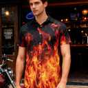 RAISEVERN Mens Hawaiian Shirt Casual Button Down Short Sleeve Tropical Beach Dress Shirt for Summer Holiday (Black, M)