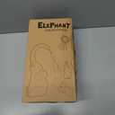 Qeeman Solar Elephant Statues for Garden Decor: Outdoor Sculptures for Lawn Ornaments - Porch Patio Balcony Front Yard Christmas Birthday Gifts for Mom Grandma Women