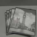 GOmaize Front Loading Black Picture Frame 8x10 Set of 5 Wall and Table Mounting