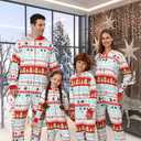 VNVNE Matching Christmas Onesie Pajamas for Women/Men/Couples/Family, Xmas Holiday Long Sleeve One-Piece Adults Pjs Sleepwear (S)