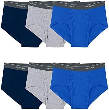 Fruit of the Loom Men's Underwear Briefs, Tag Free & Moisture Wicking, Assorted Color Multipacks L