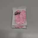 2 x Stretchy Scrunchie Lanyard for ID Badges Keys, Cute Teacher Lanyard for Women with 2 Card Holders 19.6 Inch (Pink)