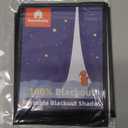 Sumobaby 50"x59" Portable Blackout Curtains, Blinds for Windows with Hook & Loop Tapes, 100% Blackout Window Shades, Curtains Easy to Cut Fit for Bedroom, Baby Room and TV Room (Black)