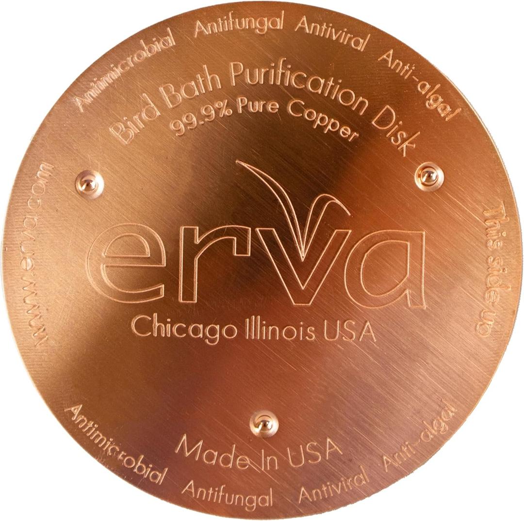 Erva Copper Bird Bath Purification Disk - Made in USA